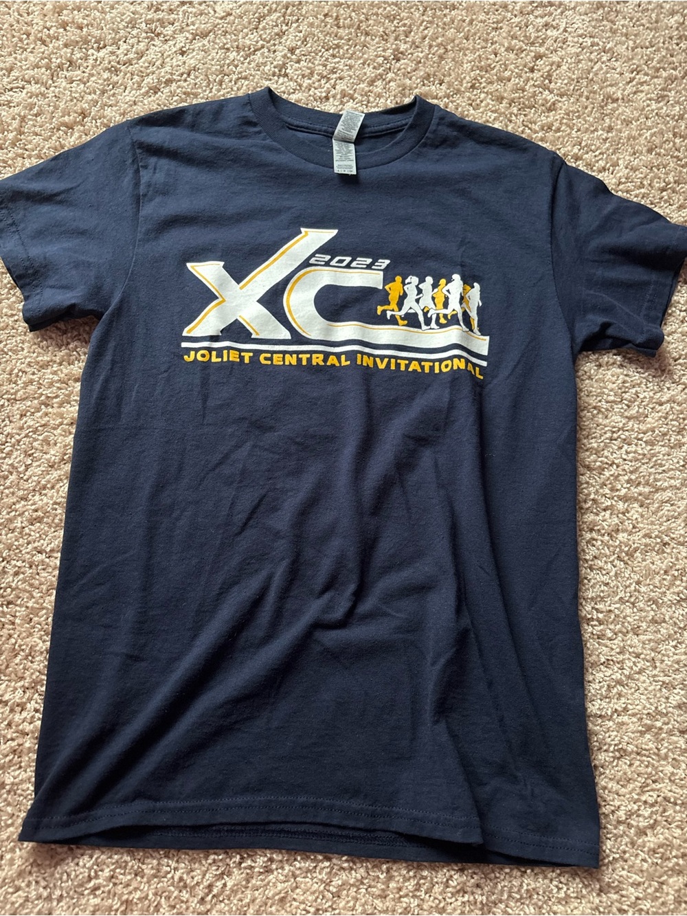 Gildan Navy Blue XC 2023 Joliet Central Invitational Short Sleeve Tee